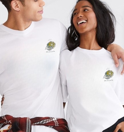 Белая футболка с логотипом на груди  F337 F337 от онлайн-магазина Abercrombie.ru