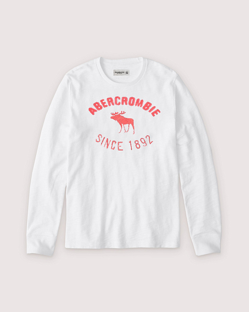 Лонгслив с вышивкой на груди  L03 L03 от онлайн-магазина Abercrombie.ru