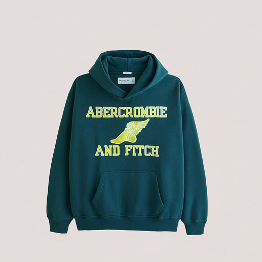 Худи кенгуру с вышивкой на груди "Old school style" T145 T145 от онлайн-магазина Abercrombie.ru