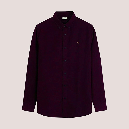 Бордовая рубашка с логотипом на груди R42 R42 от онлайн-магазина Abercrombie.ru