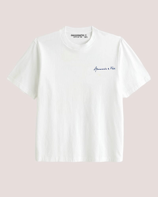 Футболка с логотипом на груди и спине F355 F355 от онлайн-магазина Abercrombie.ru
