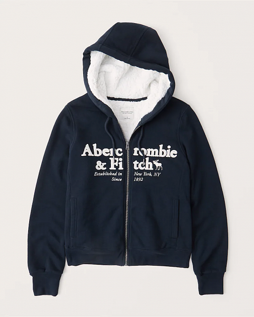 Женская толстовка на подкладке из шерпы TWJ12 от онлайн-магазина Abercrombie.ru Женская толстовка на подкладке из шерпы TWJ12 от онлайн-магазина Abercrombie.ru