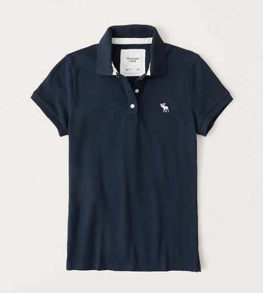 Поло женское с коротким рукавом PW01 PW01 от онлайн-магазина Abercrombie.ru