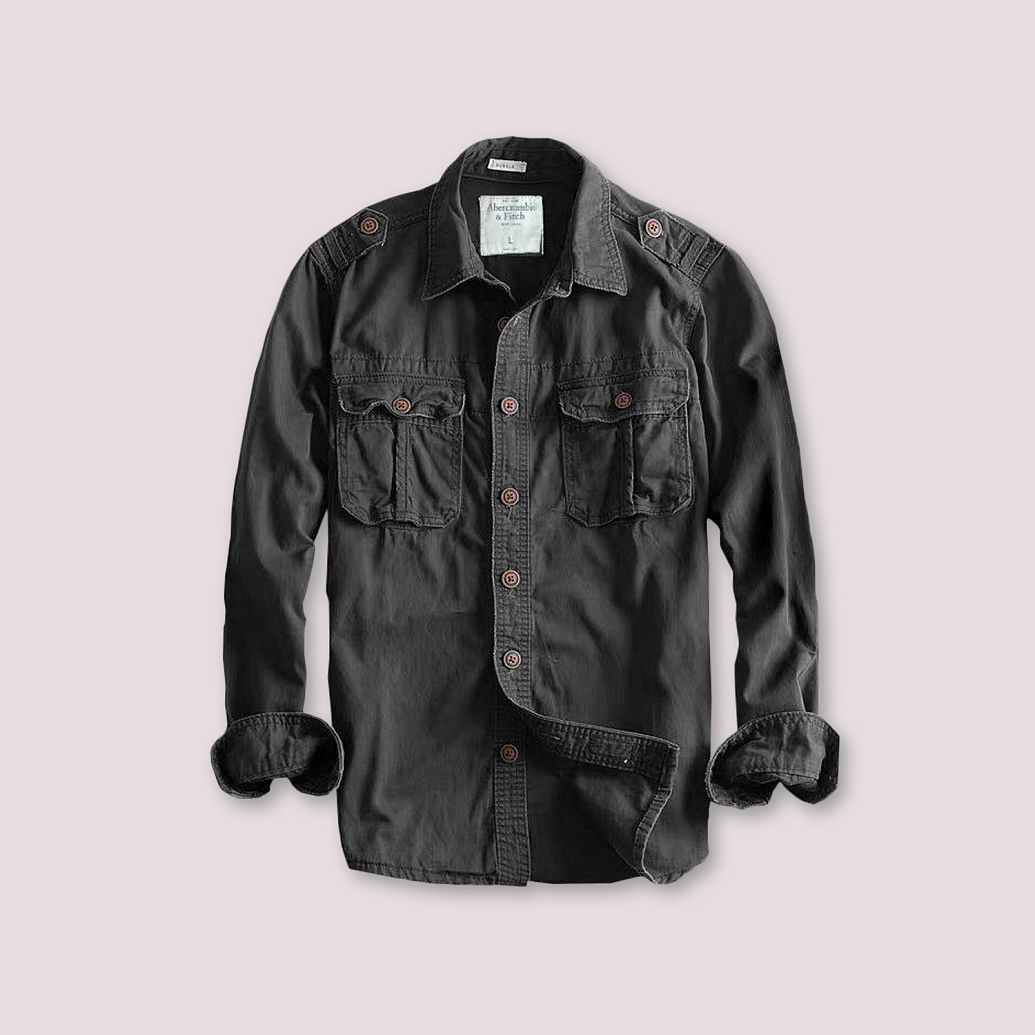 Рубашка карго с карманами RG05 Abercrombie & Fitch