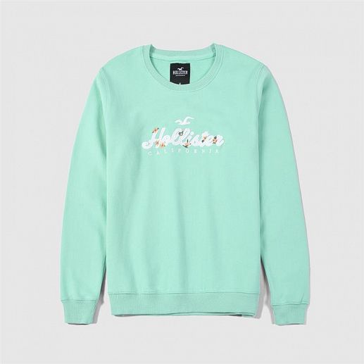 Мятный свитшот с круглым вырезом STW05 STW05 от онлайн-магазина Abercrombie.ru