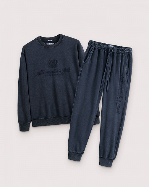Мужские трикотажные штаны темно-синего цвета D56 D56 от онлайн-магазина Abercrombie.ru