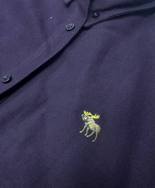 Бордовая рубашка с логотипом на груди R42 R42 от онлайн-магазина Abercrombie.ru