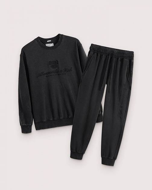 Мужские трикотажные штаны чёрного цвета D61 D61 от онлайн-магазина Abercrombie.ru