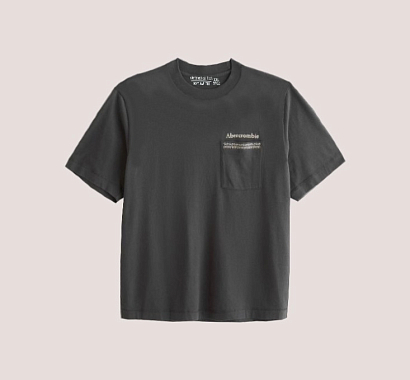 Мужская футболка с карманом и логотипом F347