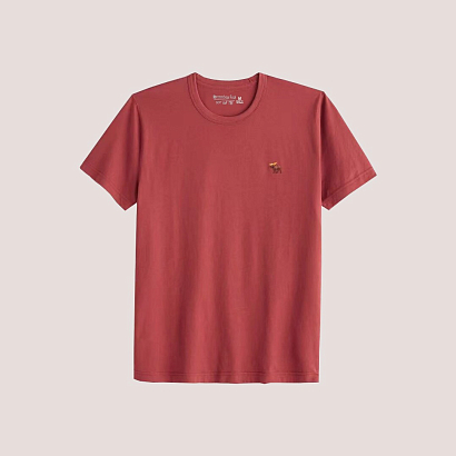 Футболка кирпичного цвета softAF с вышивкой F352