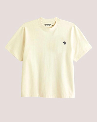 Футболка бежевого цвета softAF с вышивкой F349